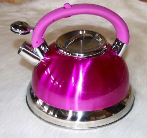 Condere Metalic Whistling Kettle 3L - PINK