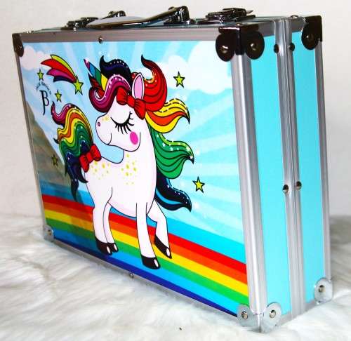 Unicorn Art Set with Aluminum Box for Kids - (145Piece) - blue