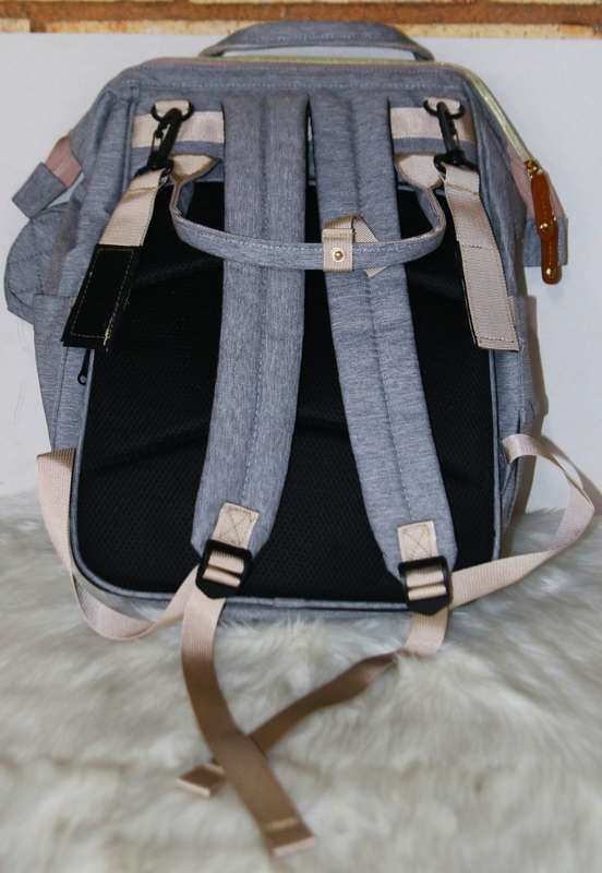 New Stylish Multi-Functional Baby Diaper Bag & Bed - Grey