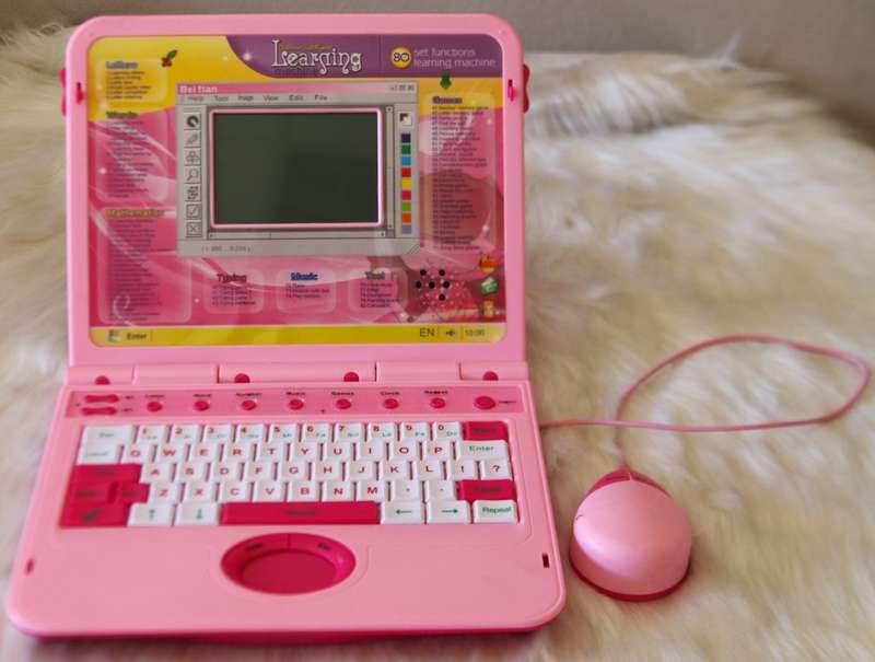 Kids Inteligent Learning Laptop - Pink