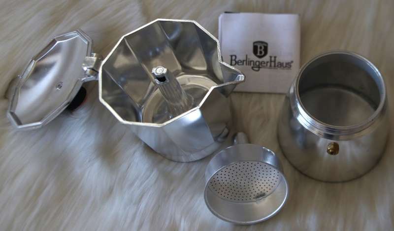 Berlinger Haus 6 Cups Aluminium Coffee Maker - Moonlight Collection