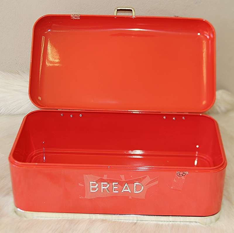 Deluxe edition Breadbin with 3pcs Canister Set - Red