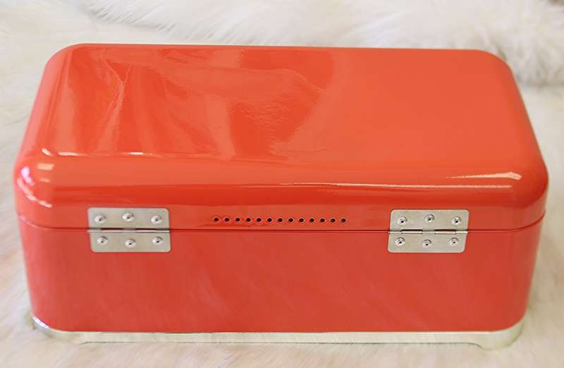 Deluxe edition Breadbin with 3pcs Canister Set - Red