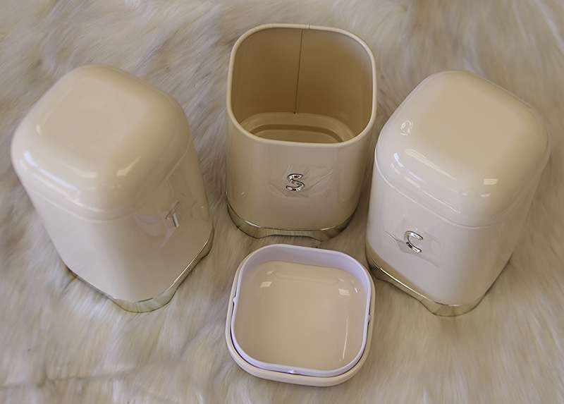 Deluxe Edition Breadbin with 3Pcs Canister Set - Cream