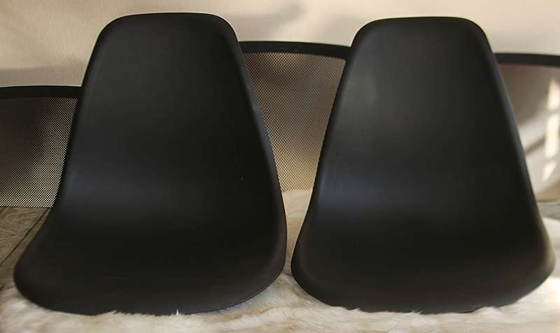 Emmy Wooden Leg Chair Black (2 Pieces)