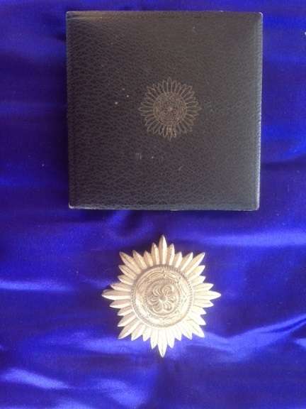 German Eastern Peoples Decoration, 1st Class in Silver, with presentation box