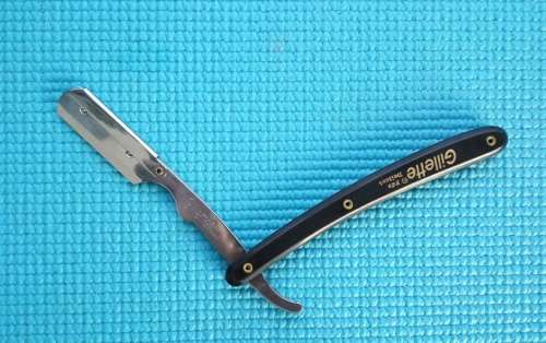 Shavette Disposable Blade Straight Razor (Black)
