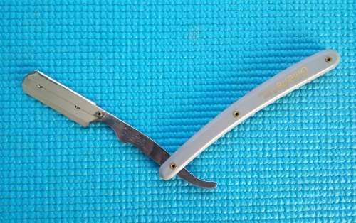 Shavette Disposable Blade Straight Razor (Grey)
