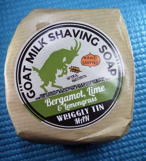 Wriggly Tin Goat Milk Shave Soap (Bergamot, Lime & Lemongrass)