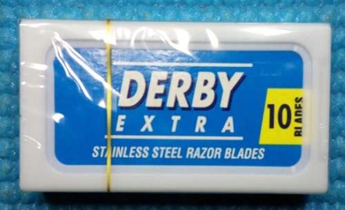 Derby Blue Double Edge Safety Razor Blades (10 Blades)