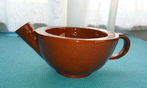 Ceramic Shaving Scuttle (Brown)