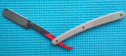 Shavette Disposable Blade Straight Razor (Grey)