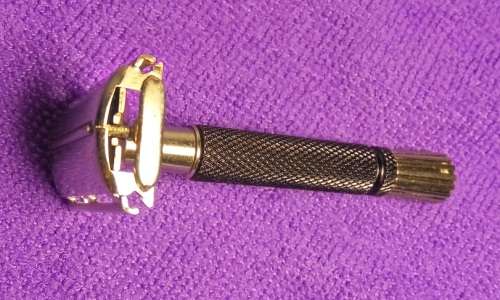 Vintage Gillette Black Handle SuperSpeed Razor (I1, 1988)