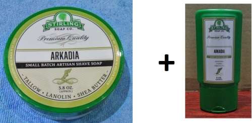 Stirling Arkadia Bundle (Shave Soap & Aftershave Balm)