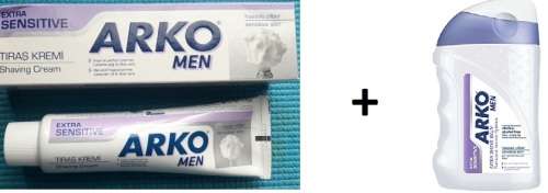 Arko Shave Cream and Aftershave Bundle (Sensitive)