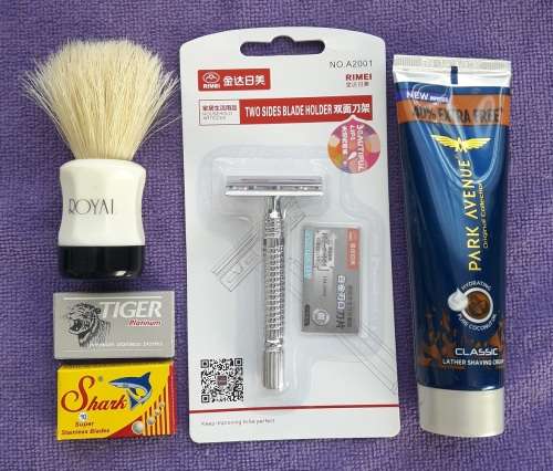 Traditional Wet Shaving Starter Kit (Rimei, Park Avenue Original)