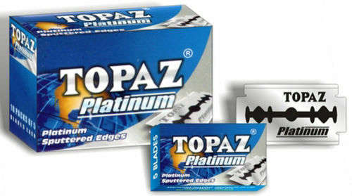 Topaz Platinum Razor Blade Saloon Pack