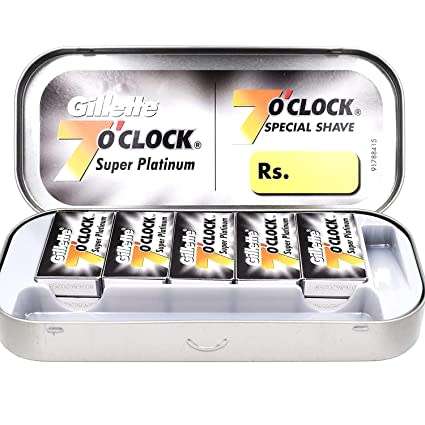 Gillette Super Platinum Razor Blades (Saloon Tin)