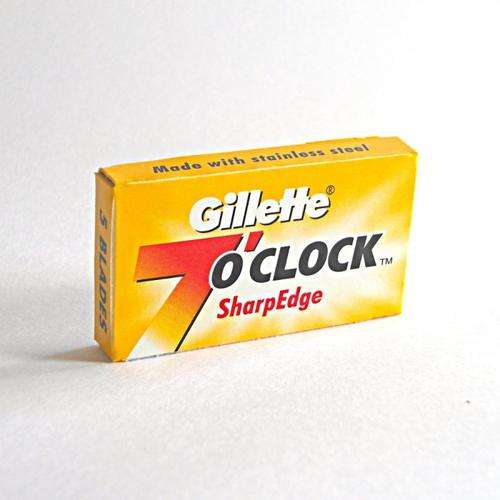 Gillette 7 o' Clock (SharpEdge) Double Edge Safety Razor Blades