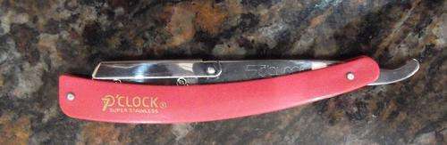 Shavette Disposable Blade Straight Razor (Pink)