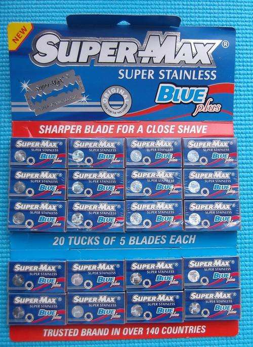 SuperMax Blue Plus Razor Blades (Bulk pack)