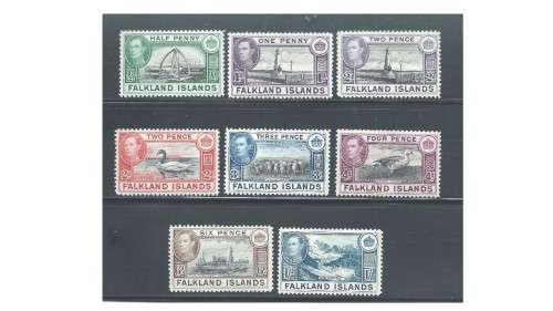Falkland Islands 1938-50 KGVI MM* SG Cat Value R986.