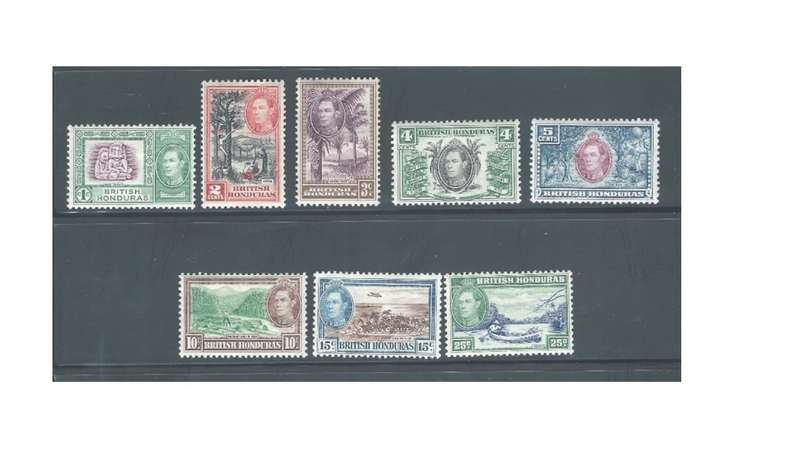 British Honduras 1938-47 KGVI MM* SG (2008) Cat Value R253.