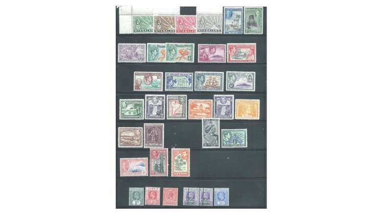 Colonial selection of various stamps MM