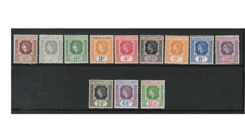 Leeward Islands 1954 QEII MM* SG (2008) Cat Value R617.