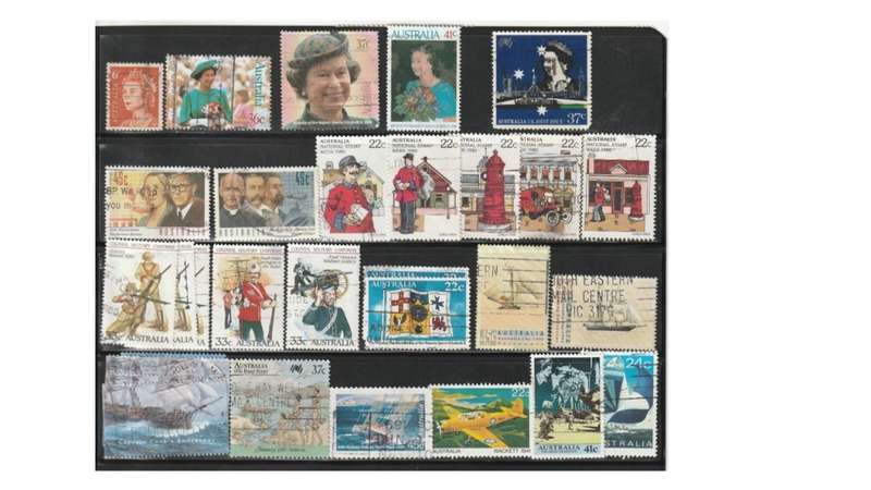 Australia selection of used stamps