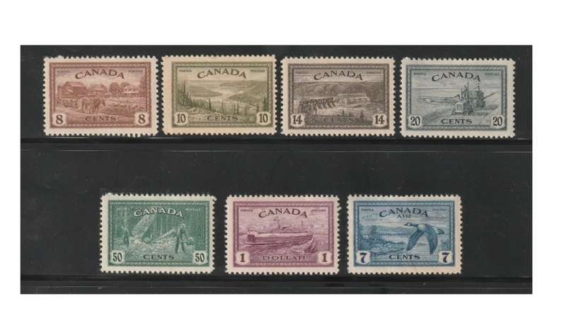 Canada 1946-47 Mint** except 7c MM* SG 2008 Cat Value R1115.