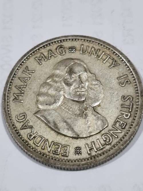 SA Republic Silver 10c coin 1962 (50% and 5.66g) - good condition