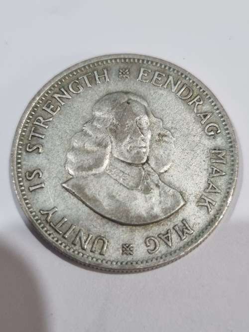 SA Republic Silver 20c coin 1962 (50% and 11.3g) - good condition