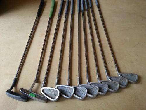 Spalding Pro Flite Dynamic Weighted Oversize Golf clubs + 2 putters