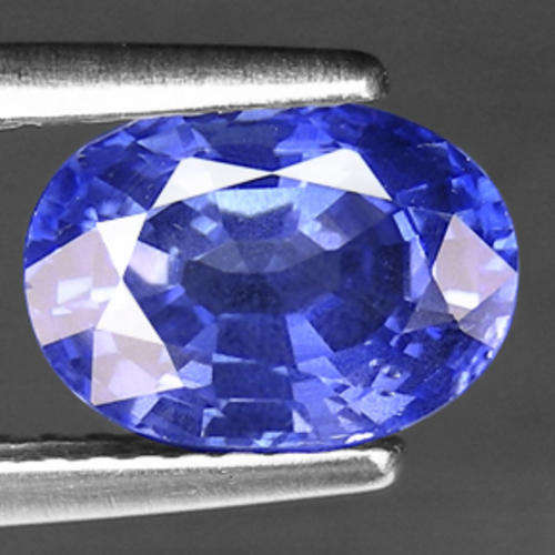 2.3 ct oval facet Ceylon blue sapphire gemstone