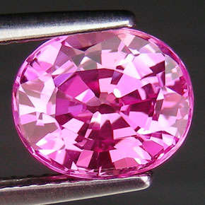3.7 ct cushion cut pink sapphire gemstone