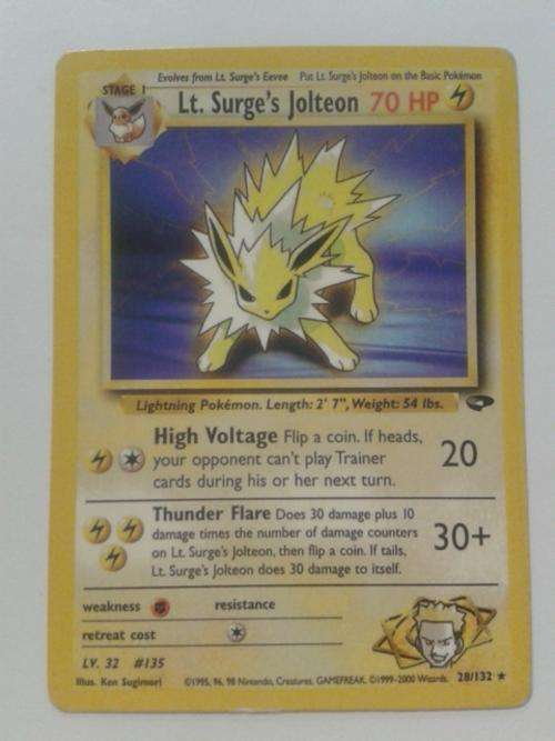 Pokemon Lt. Surge's Jolteon 28/132 Rare