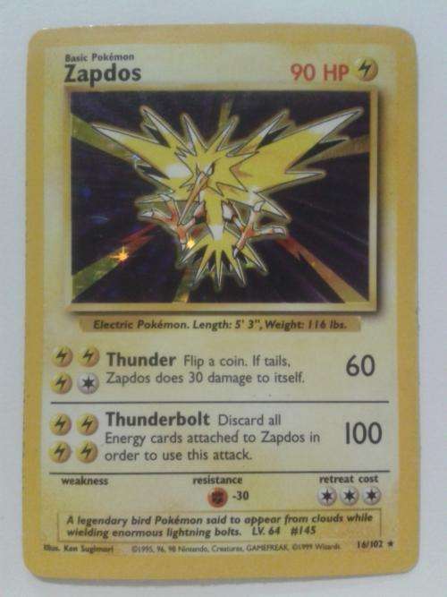 Pokemon Zapdos 16/102 Rare Holo