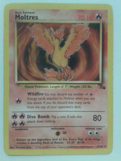 Pokemon Moltres 27/62 Rare