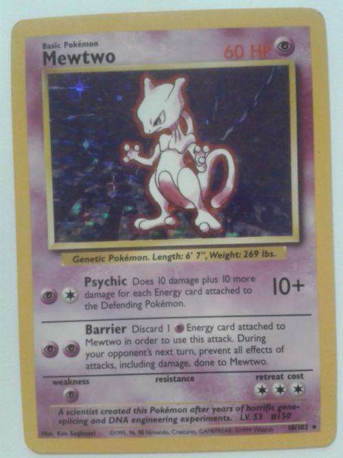 Pokemon Mewtwo 10/102 Rare Holo