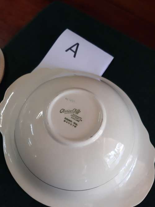 WOW! Set of 2 x Clarice Cliff c 1940`s Newport Potteries Tureen REGD 840076