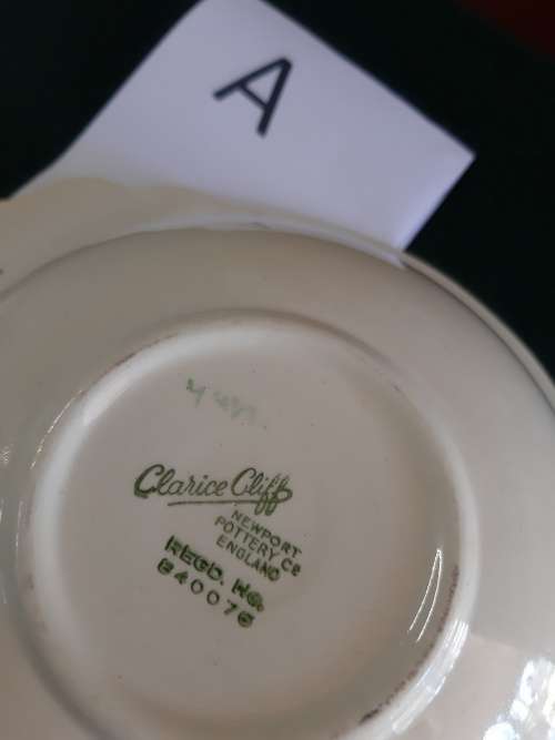 WOW! Set of 2 x Clarice Cliff c 1940`s Newport Potteries Tureen REGD 840076