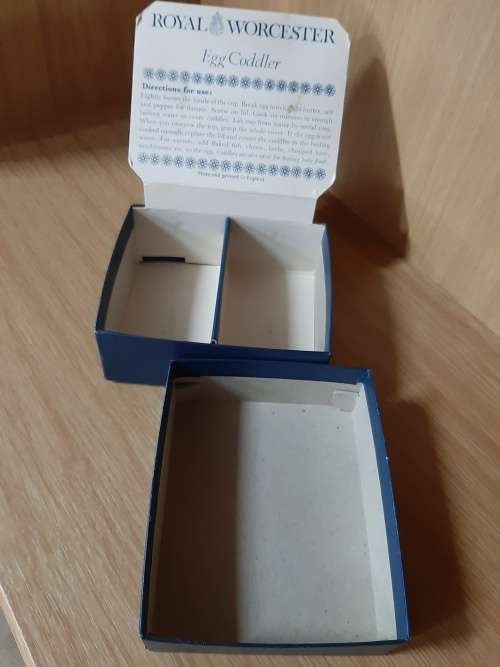 Boxed pair Royal Worcester Egg Coddlers
