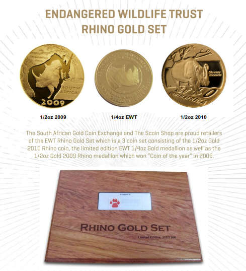 Ewt Natura Black Rhino And White Rhino Gold Set """ONE AND ONLY ON BOB'''''@ Crazy R1 start
