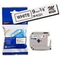 MK221  9mm Black on White tape for PT 80
