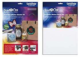 Original Brother ScanNCut CAPSKIT1 printable Sticker kit and CAPSS1 sheet set