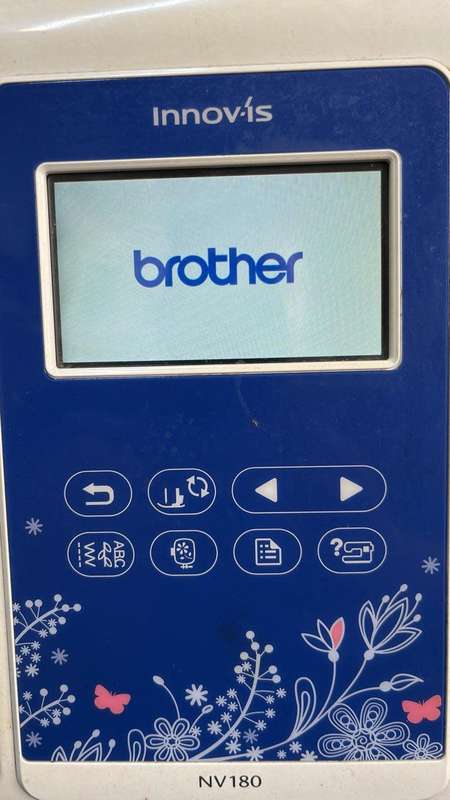 Brother NV180e USED sewing, quilting and embroidery machine. LOW STITCH COUNT