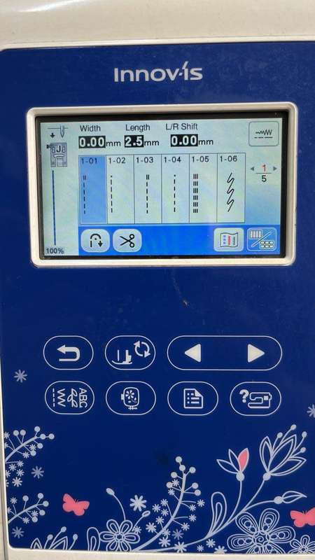 Brother NV180e USED sewing, quilting and embroidery machine. LOW STITCH COUNT