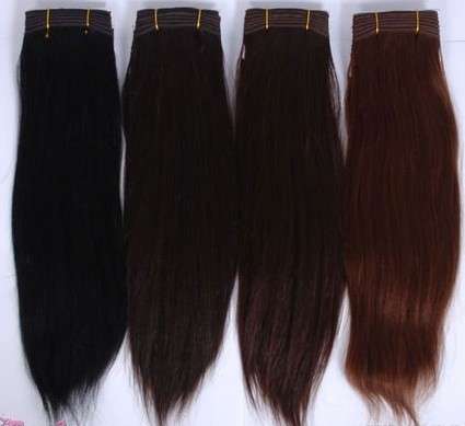 Indian remy hair weft straight, color 1B, 100gr. 12 inch