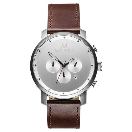 Mohda Silver Chocolate Chrono